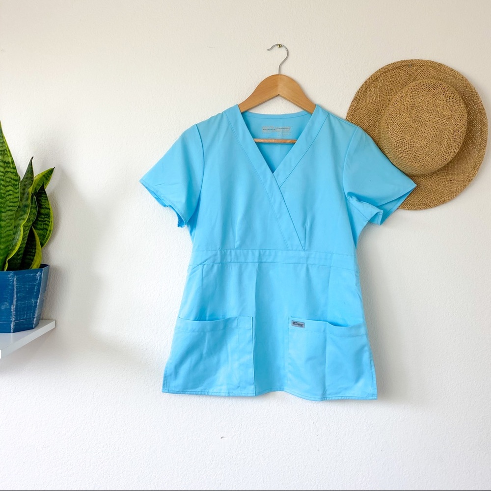 Grey’s Anatomy by Barco Mock Wrap Scrub Top